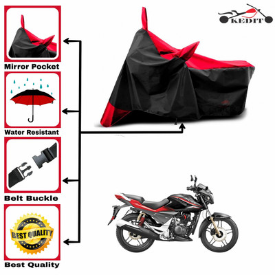 KEDIT Two Wheeler Cover for Hero(Xtreme Sports, Red, Black)