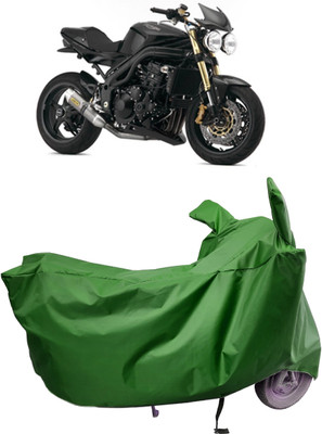 Amexride Two Wheeler Cover for Triumph(Speed Triple ABS, Maroon)