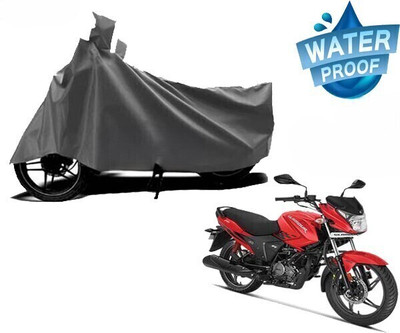DeepShakshi AUTOMOTIVE Waterproof Two Wheeler Cover for Hero(Glamour, Grey)
