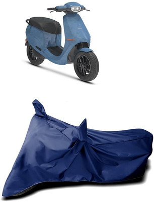 KEDIT Two Wheeler Cover for Ola(Scooty, Blue)