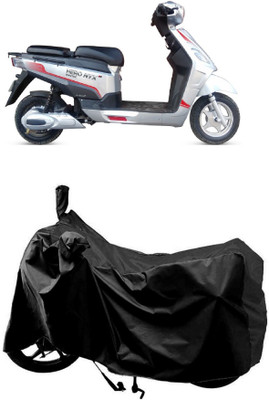 MMSSTAR Waterproof Two Wheeler Cover for Hero(Electric NYX HS500 ER BS6, Black)