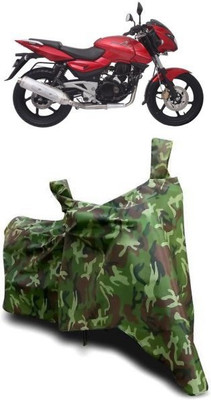 ATBROTHERS Waterproof Two Wheeler Cover for Bajaj(Pulsar 220 DTS-i, Multicolor, Green)