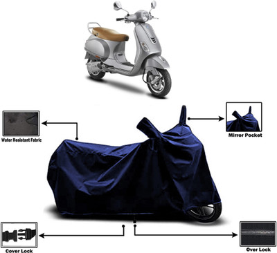 Amexride Two Wheeler Cover for Vespa(VXL 125 BS6, Blue)