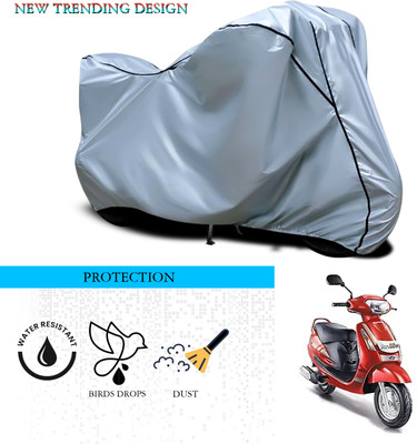 ANTHUB Waterproof Two Wheeler Cover for Mahindra(Duro 125, Silver)