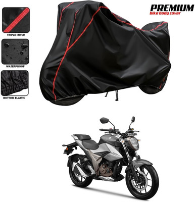 DeepShakshi AUTOMOTIVE Two Wheeler Cover for Suzuki(Gixxer 250, Black, Red)