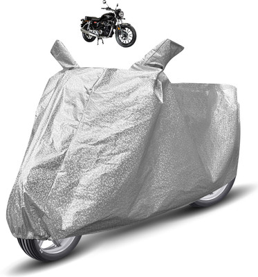Auto Hub Waterproof Two Wheeler Cover for Honda(Hness CB350, Silver)
