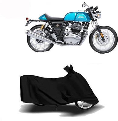 DeepShakshi AUTOMOTIVE Waterproof Two Wheeler Cover for Royal Enfield(Continental GT, Black)