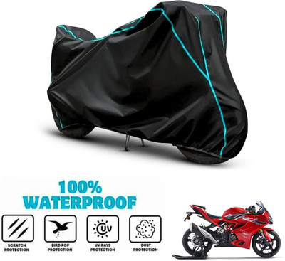 ANTHUB Waterproof Two Wheeler Cover for TVS(Apache RR 310, Black)