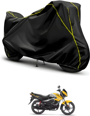 CODOKI Waterproof Two Wheeler Cover for Hero(MotoCorp Passion Pro, Black, Black)