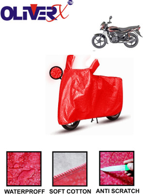 OliverX Waterproof Two Wheeler Cover for Bajaj(Platina 100 DTS-i, Red)