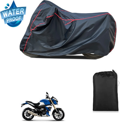 GOSHIV-car and bike accessories Waterproof Two Wheeler Cover for Mahindra(Black)