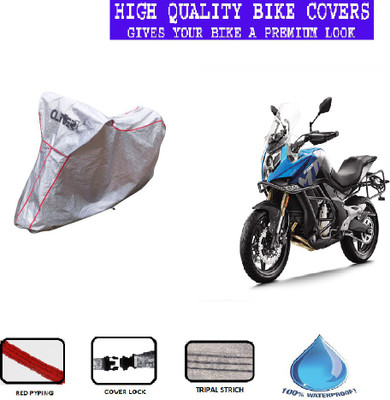 OliverX Waterproof Two Wheeler Cover for CFMoto(650MT, Silver)