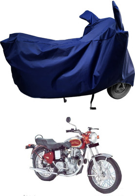 Amexride Two Wheeler Cover for Royal Enfield(Machismo 500, Blue)