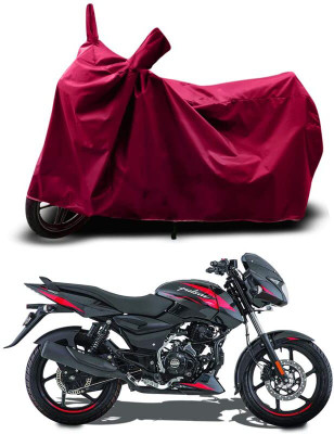 KEDIT Two Wheeler Cover for Bajaj(Pulsar 125 Neon, Maroon)
