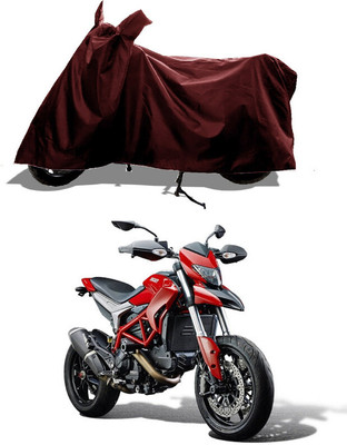 GROFATIK Two Wheeler Cover for Ducati(Hyperstrada, Maroon)