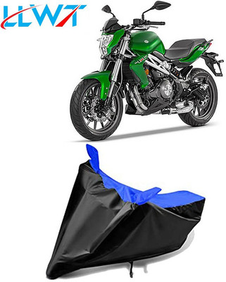 KPIND Waterproof Two Wheeler Cover for Benelli(TNT 300, Black, Blue)
