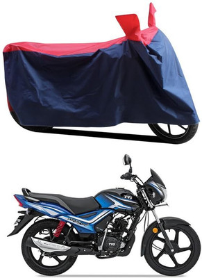 KEDIT Two Wheeler Cover for TVS(Star City Plus, Red, Blue)