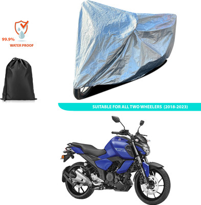 CODOKI Waterproof Two Wheeler Cover for Yamaha(FZ-X, Silver)