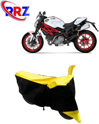RRZ Waterproof Two Wheeler Cover for Ducati(Monster 796 S2R, Black, Yellow)