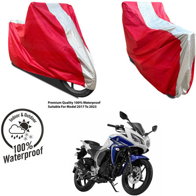 AUTOCAD Waterproof Two Wheeler Cover for CFMoto(650MT, Silver, Red)