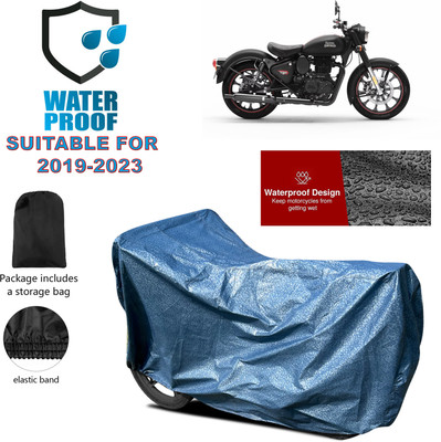 PAGORA Waterproof Two Wheeler Cover for Royal Enfield(Classic 350, Blue)