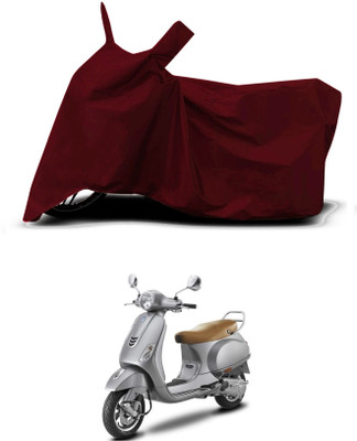 VESMEI Two Wheeler Cover for TVS(Victor, Red)