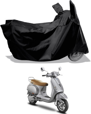 Amexride Two Wheeler Cover for Vespa(VXL 125 BS6, Black)