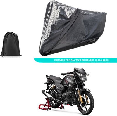 CODOKI Two Wheeler Cover for TVS(Apache 150, Grey)