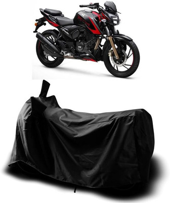 KEDIT Two Wheeler Cover for TVS(Apache RTR 200, Black)
