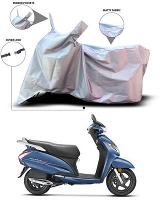 SEBONGO Waterproof Two Wheeler Cover for Honda(Activa 125, Silver)