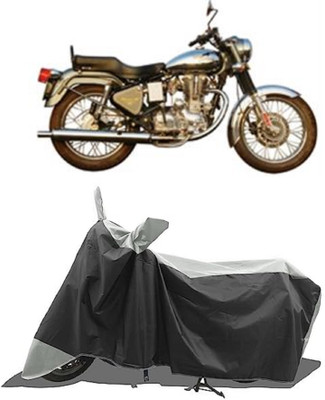 GROFATIK Two Wheeler Cover for Royal Enfield(Machismo 500, Grey)