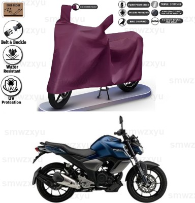 smwzxyu Waterproof Two Wheeler Cover for Yamaha(FZ-FI, Maroon)