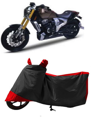 GROFATIK Two Wheeler Cover for TVS(Zeppelin BS6, Red)