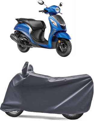V VINTON Two Wheeler Cover for Yamaha(Fascino, Grey)