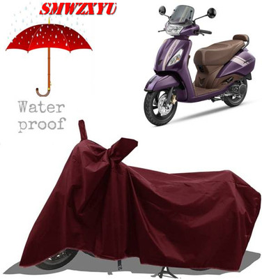 smwzxyu Waterproof Two Wheeler Cover for TVS(Jupiter classic, Maroon)