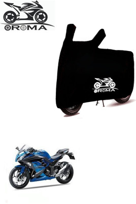THE REAL ARV Waterproof Two Wheeler Cover for Kawasaki(Versys X 300 BS6, Black)