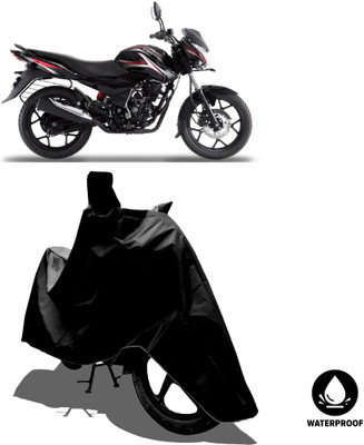 Amexride Waterproof Two Wheeler Cover for Bajaj(Discover 150 s, Black)