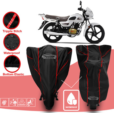 Defendo Waterproof Two Wheeler Cover for TVS(Radeon, Black)