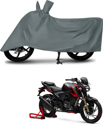 MMSSTAR Waterproof Two Wheeler Cover for TVS(Apache RTR 200 4V, Grey)