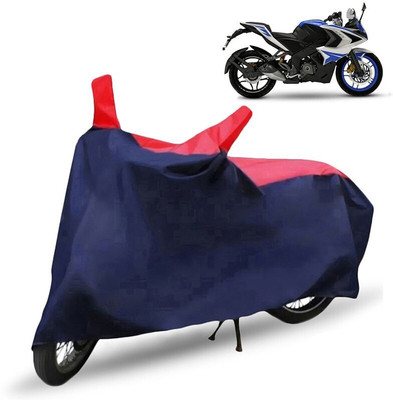 Mdstar Waterproof Two Wheeler Cover for Bajaj(Pulsar RS 200, Red, Blue)