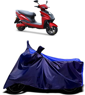 VESMEI Two Wheeler Cover for Techo Electra(Raptor BS6, Blue)