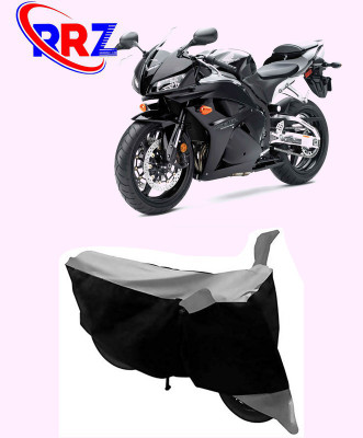 RRZ Waterproof Two Wheeler Cover for Honda(CBR 600 RR, Black, Grey)