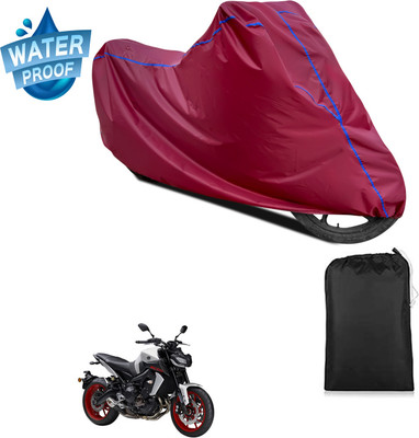 PAGORA Waterproof Two Wheeler Cover for Yamaha(MT 9, Maroon)