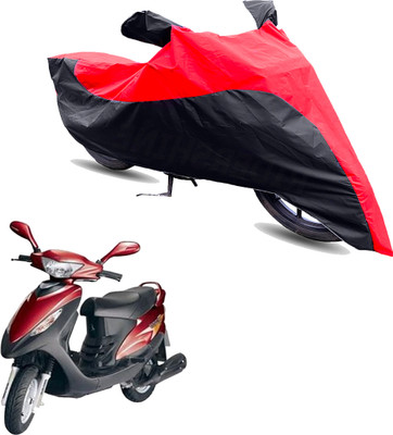 Motodreka Two Wheeler Cover for Kinetic(Nova, Red, Black)