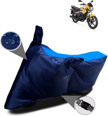 Mdstar Two Wheeler Cover for Hero, Honda, TVS, Yamaha, Hero Electric, Universal For Bike(Passion Pro, Blue)