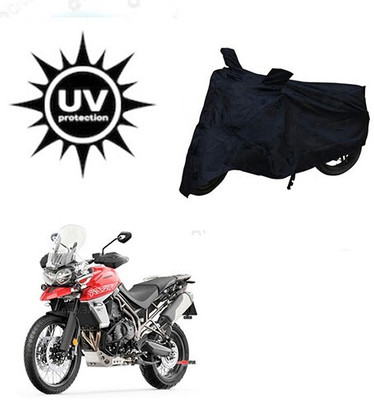 Mdstar Waterproof Two Wheeler Cover for Triumph(Tiger 800 XCA, Black)