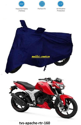 AutoRash Waterproof Two Wheeler Cover for TVS(Apache RTR 160, Blue)