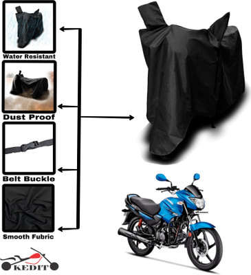 AASHTIK MART Two Wheeler Cover for Hero(Glamour Programmed FI, Black)