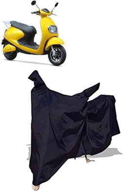 Amexride Two Wheeler Cover for Techo Electra(Emerge, Black)