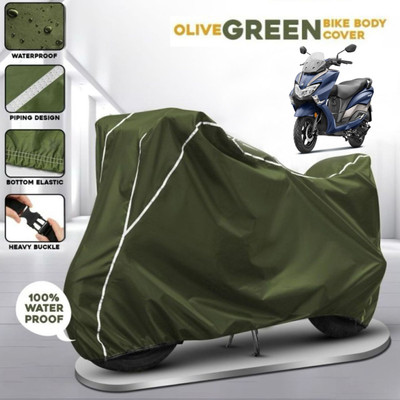 AutoGalaxy Waterproof Two Wheeler Cover for Suzuki(Burgman Street, Green)